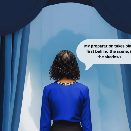 Professional accomplishment behind the scene in the shadows